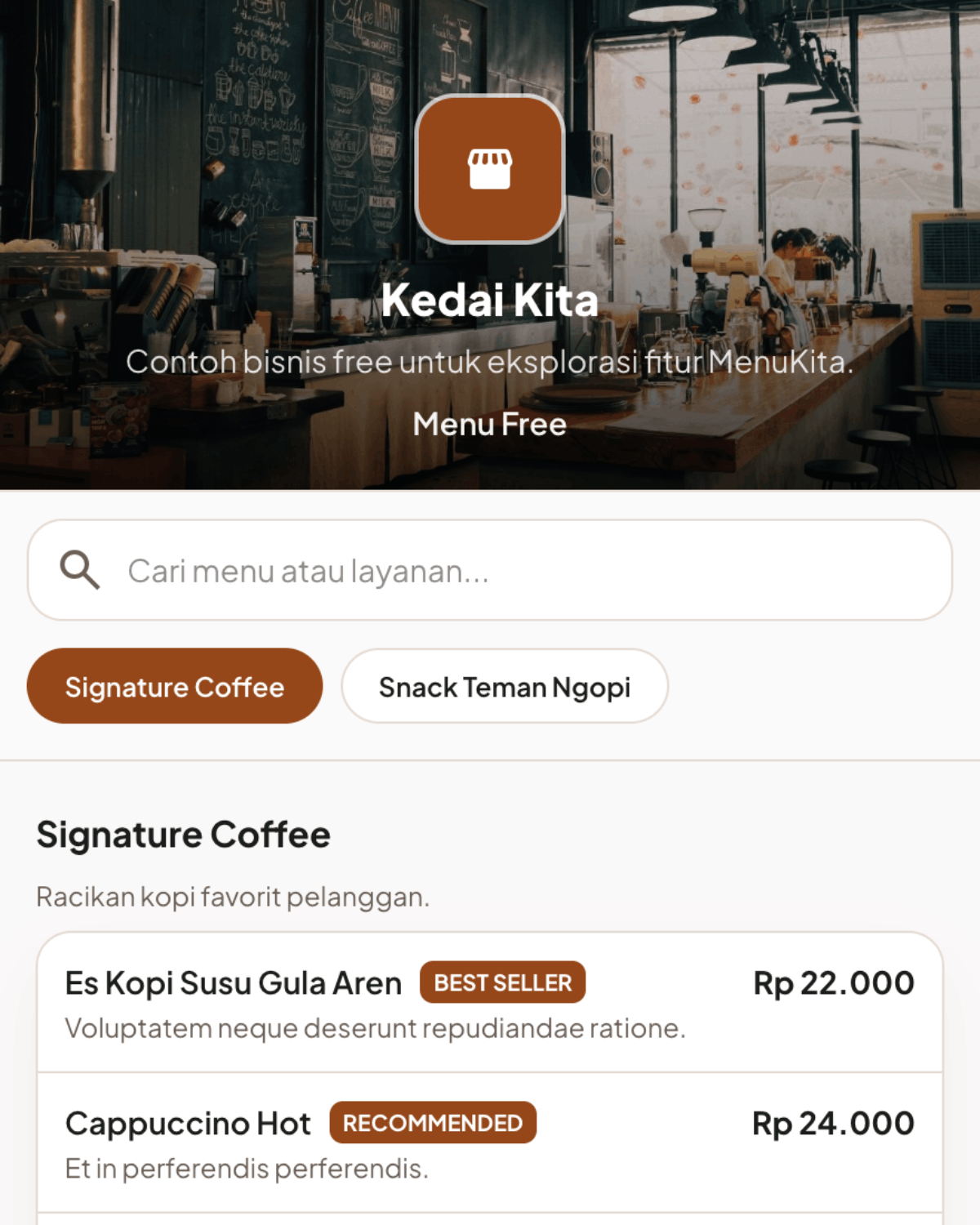 Menu Kita